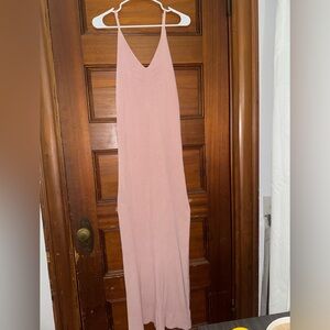 Elegant Pink Sleeveless Dress